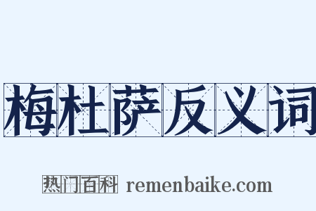 梅杜萨反义词是什么意思的图片